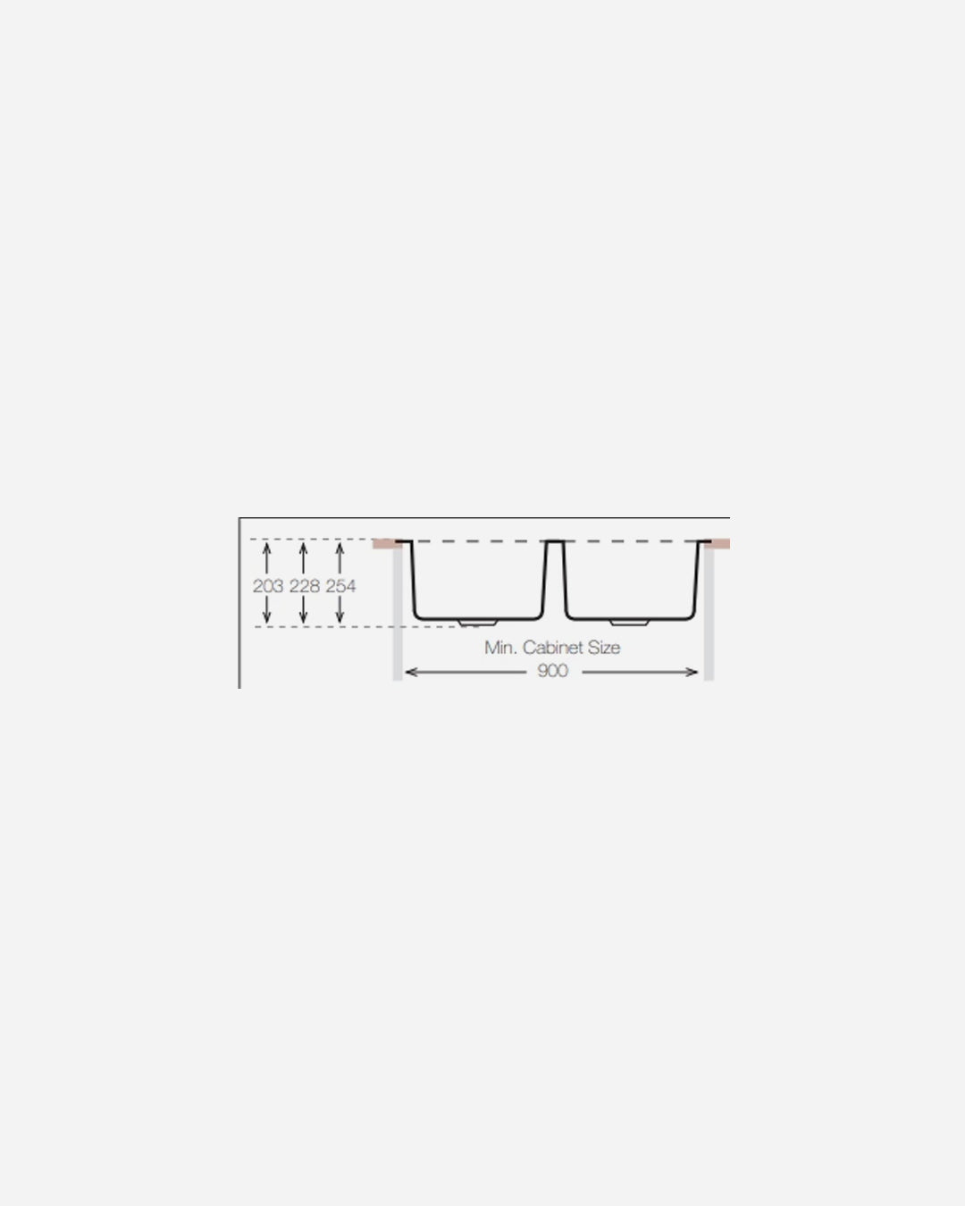 AVG 2 Bowl Sink – 860×490mm, Stainless Steel (Square Bowls)