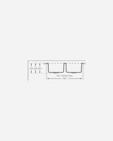 AVG 2 Bowl Sink – 860×490mm, Stainless Steel (Square Bowls)