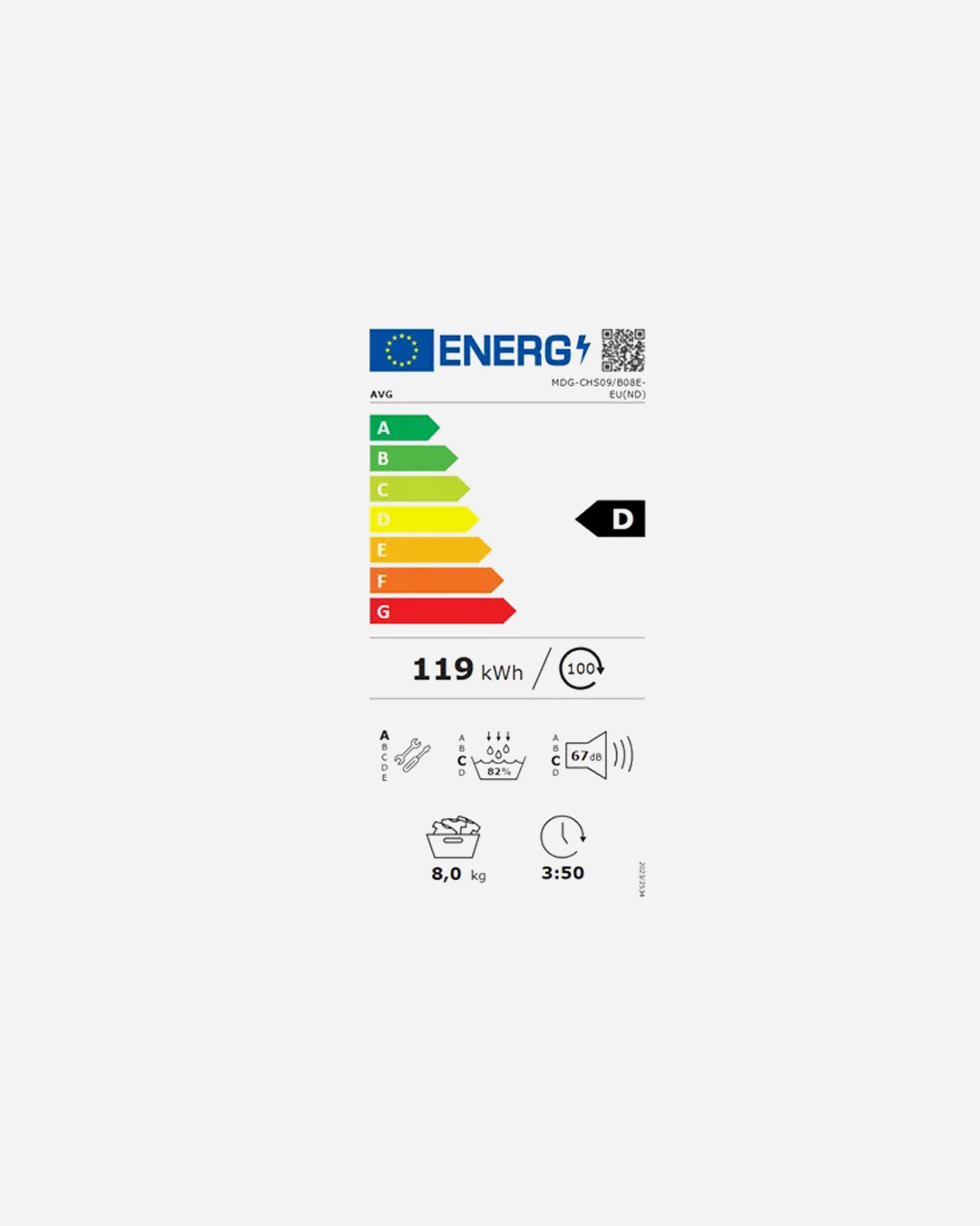 AVG Heat Pump Dryer 8KG