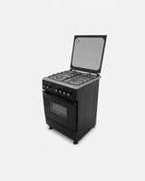 Fiesta - Freestanding Electric Oven with 4 Zone Ceramic Hob 60cm Black