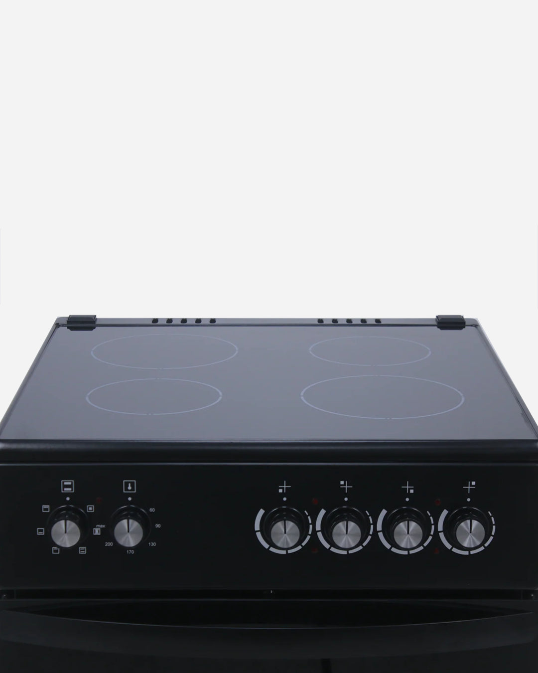 Fiesta - Freestanding Electric Oven with 4 Zone Ceramic Hob 60cm Black