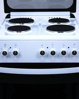 Fiesta – Freestanding Electric Cooker 60cm, 4 Hot Plates, White