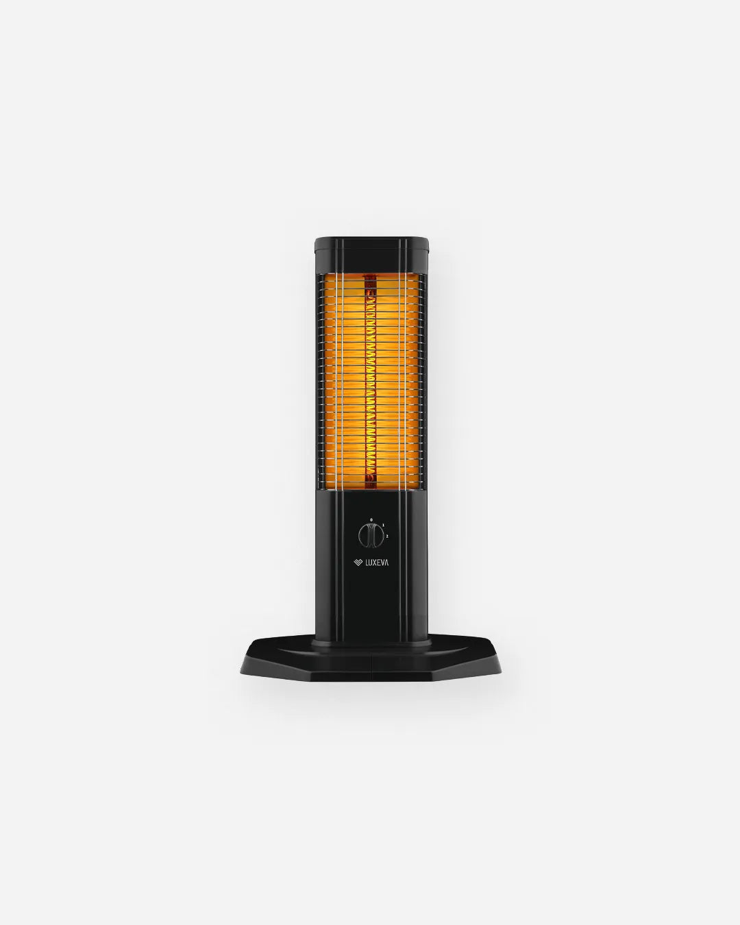 Freestanding Electric Carbon Heater Black