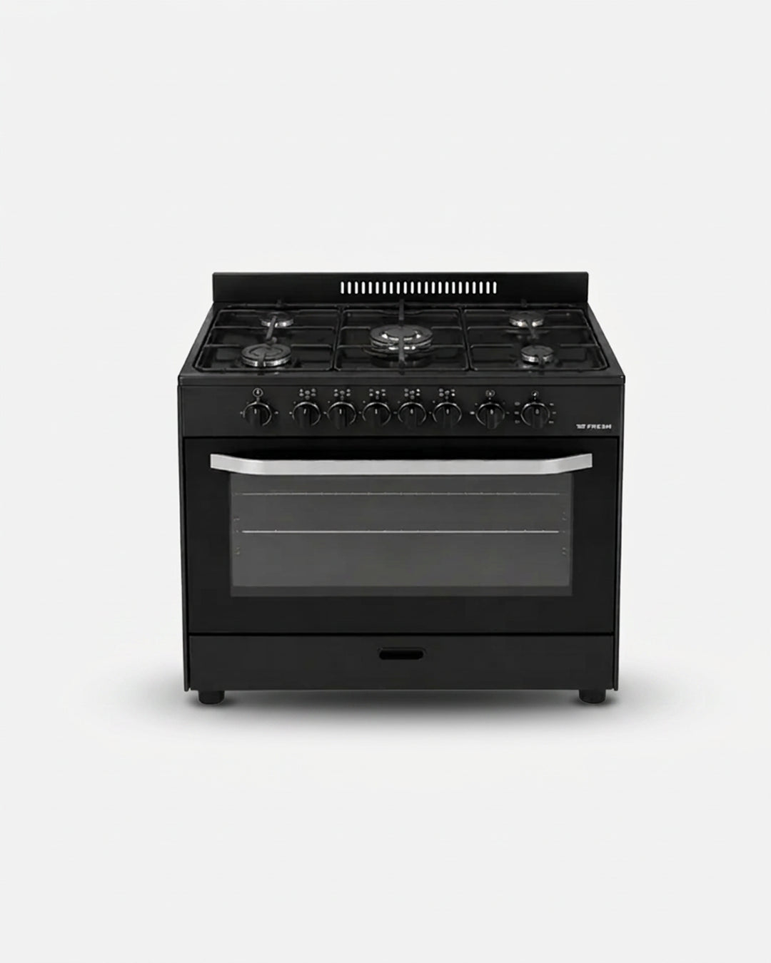 Fresh Freestanding Oven 90 x 60cm Black Matt