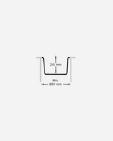 Granitek Sink 1 Bowl with Drainer 86cm White