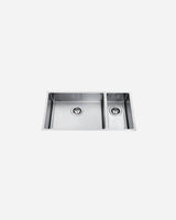 AVG Handmade Stainless Steel Sink – 2 Bowls, 830 × 450 mm