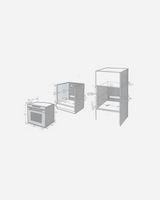 Hauss Build In Oven including Microwave 72l