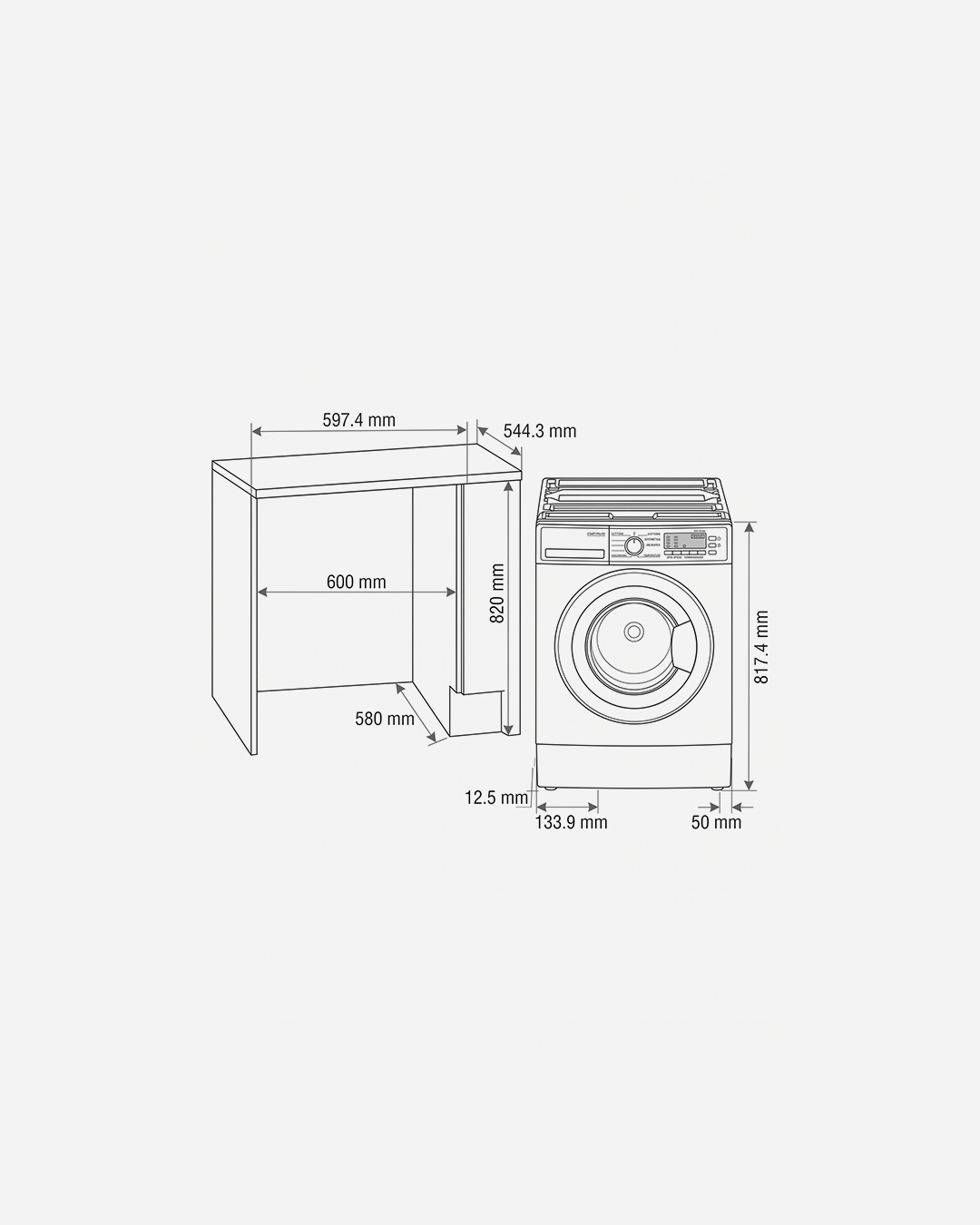 Hauss Build in Washing Machine 10kg