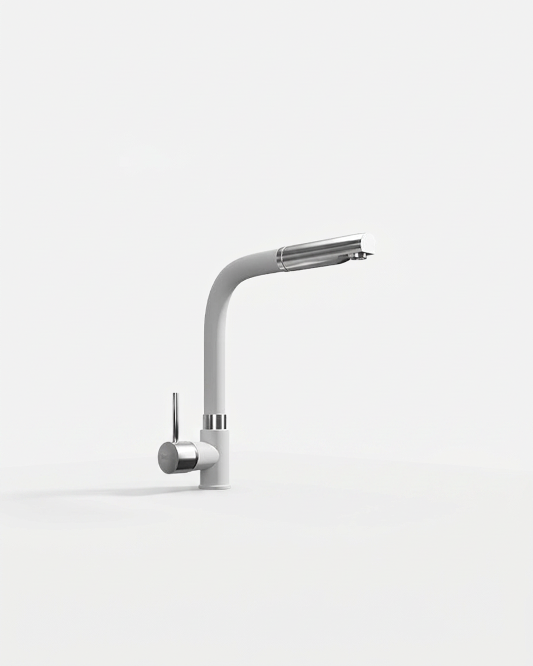 Modern Pull-out Shower Kitchen Tap – White
